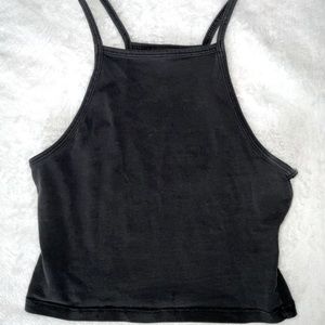 Black crop-top